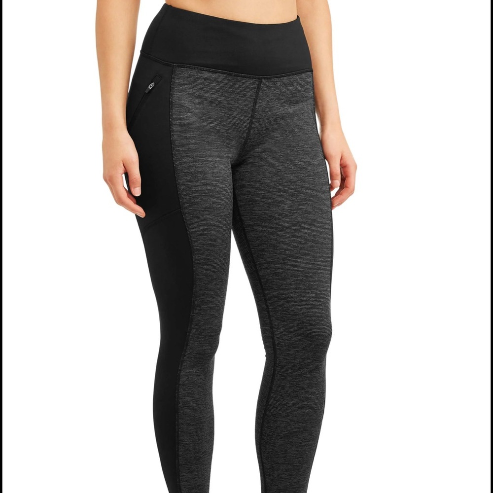 Athletic Works Charcoal and Black Leggings